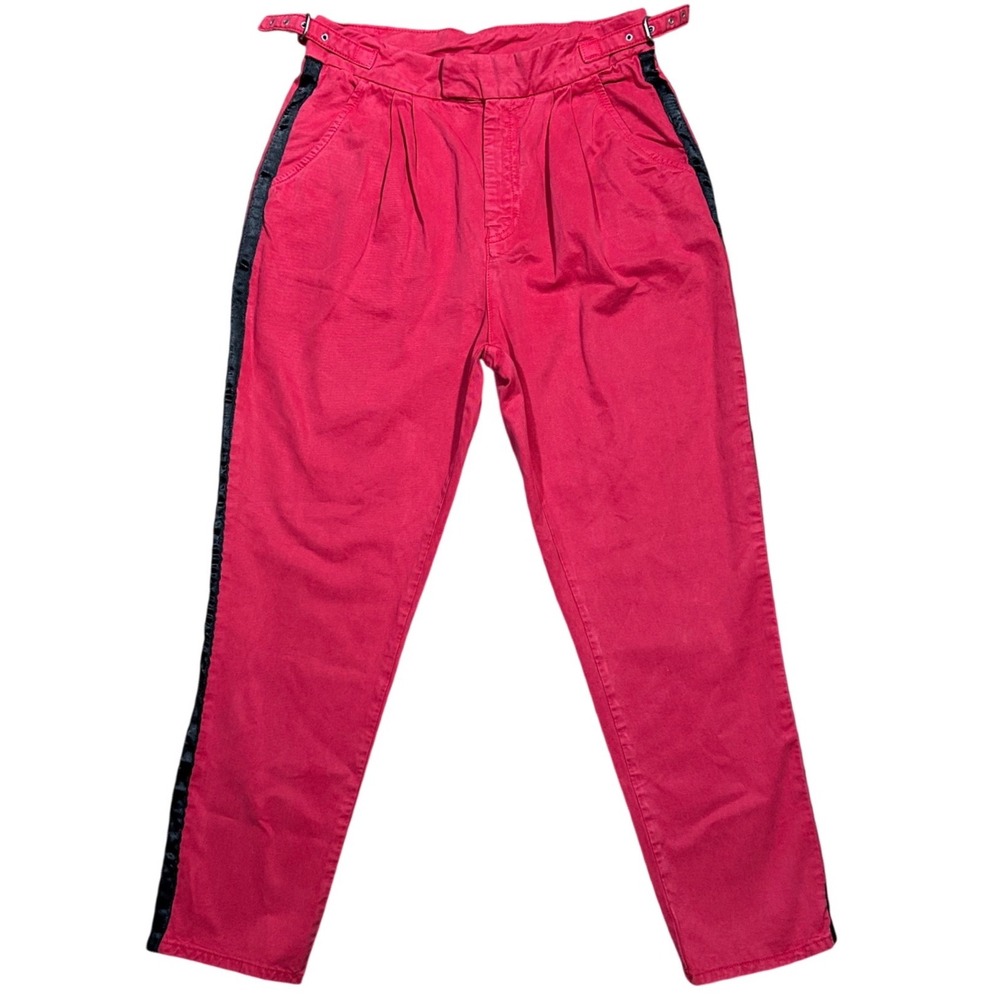 One Teaspoon Red Envy Tuxedo Taylor Pant Side Stripe Pleats Mens Sz 27 Goth Punk